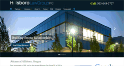 Desktop Screenshot of hillsborolawgroup.com